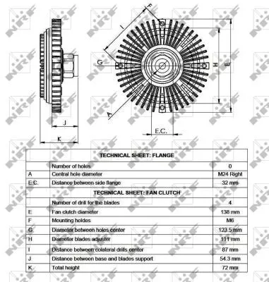 NRF Clutch, radiator fan (49521)