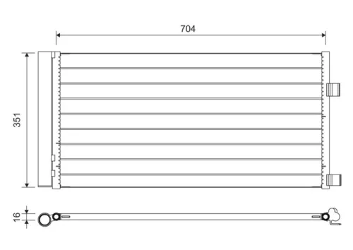VALEO Condenser, air conditioning (814378)