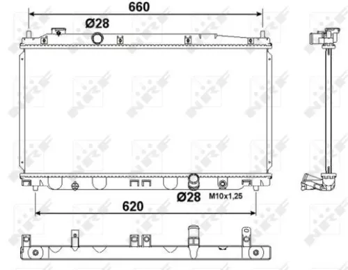 NRF Radiator, engine cooling (53194)