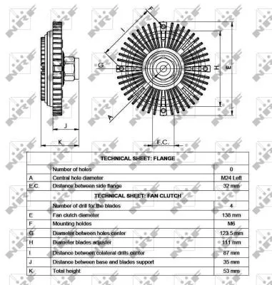 NRF Clutch, radiator fan (49516)