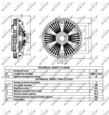 NRF Clutch, radiator fan (49040)