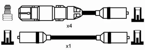 NGK Ignition Cable Kit (0961)