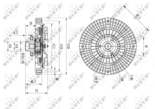 NRF Clutch, radiator fan (49566)