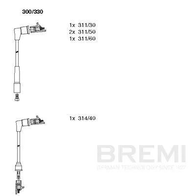 BREMI Ignition Cable Kit (300/330)