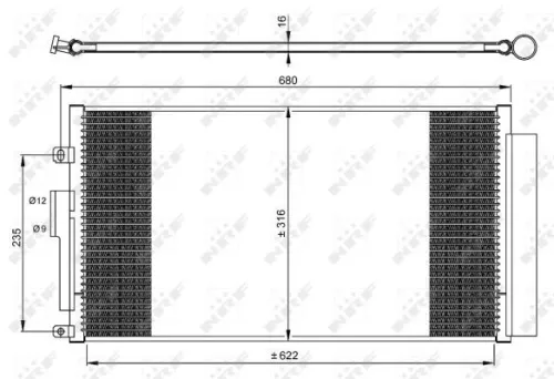 NRF Condenser, air conditioning (350071)