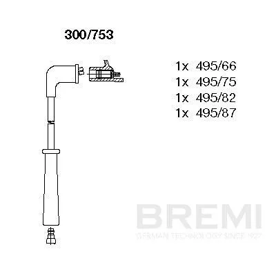 BREMI Ignition Cable Kit (300/753)