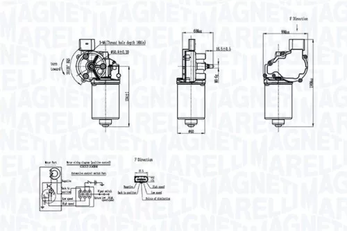 MAGNETI MARELLI Wiper Motor (064046206010)