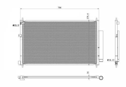 NRF Condenser, air conditioning (350419)