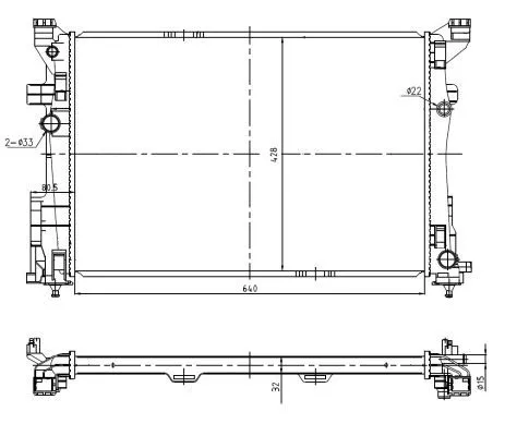 NRF Radiator, engine cooling (59239)