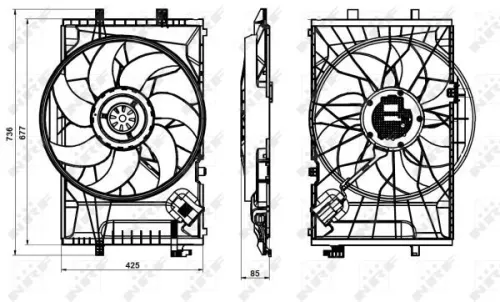 NRF Fan, engine cooling (47846)