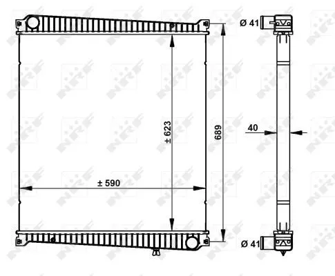 NRF Radiator, engine cooling (59212)