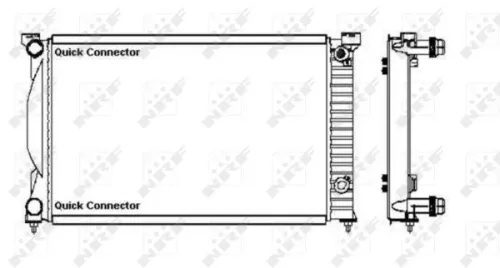 NRF Radiator, engine cooling (50543A)