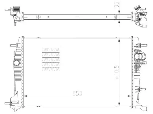 NRF Radiator, engine cooling (59354)