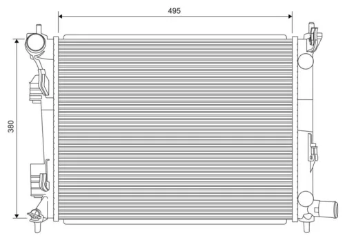 VALEO Radiator, engine cooling (701620)