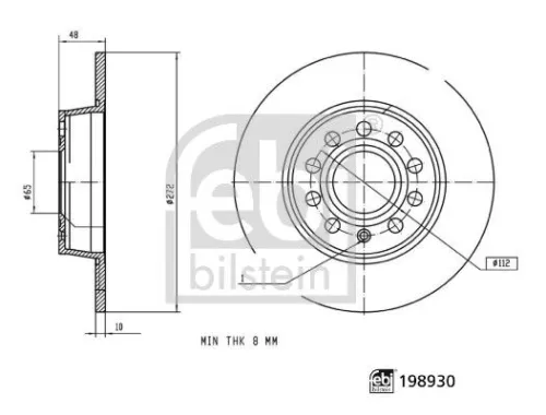 FEBI BILSTEIN Brake Disc (198930)