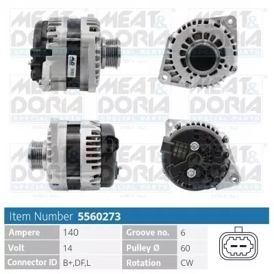 MEAT & DORIA Alternator (5560273)