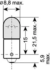 OSRAM Bulb, interior light (3886X)