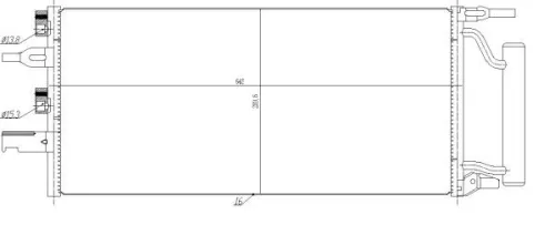 NRF Condenser, air conditioning (350475)
