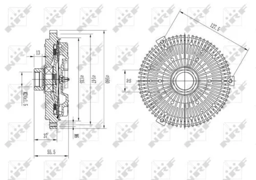 NRF Clutch, radiator fan (49631)