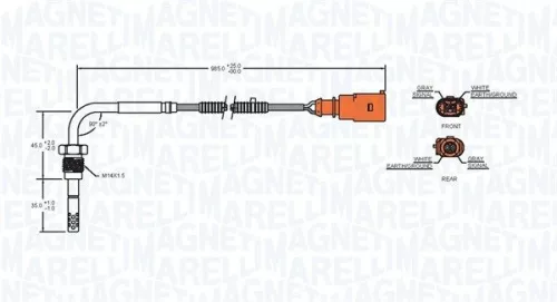 MAGNETI MARELLI Sensor, exhaust gas temperature (172000201010)