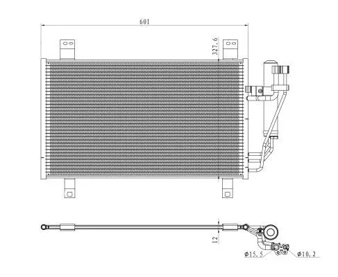 NRF Condenser, air conditioning (350361)
