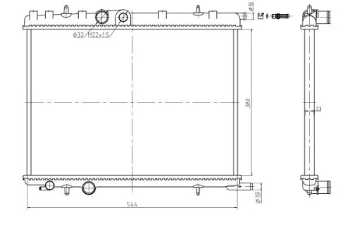 NRF Radiator, engine cooling (58304A)