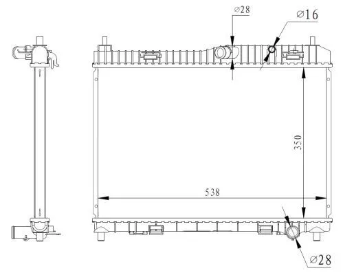 NRF Radiator, engine cooling (59317)