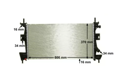 MAHLE Radiator, engine cooling (CR 1727 000P)