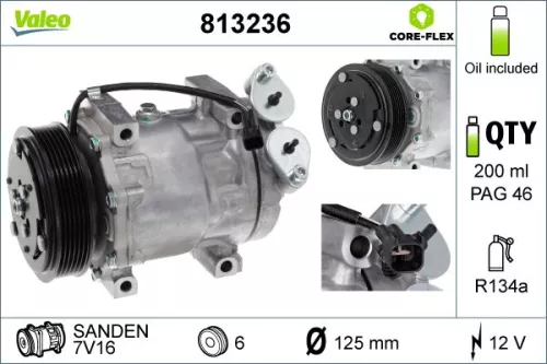 VALEO Compressor, air conditioning (813236)