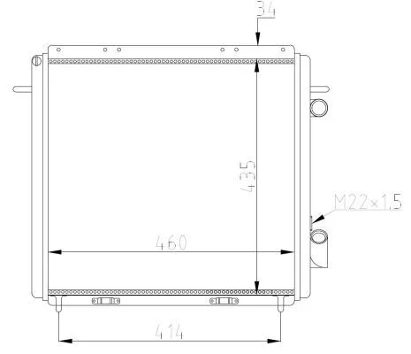 NRF Radiator, engine cooling (507359A)