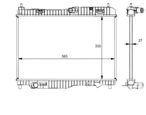 NRF Radiator, engine cooling (59134)