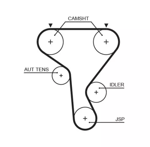 GATES Timing Belt (5573XS)