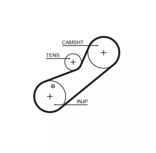 GATES Timing Belt (5464XS)