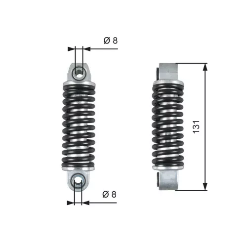 GATES Vibration Damper, V-ribbed belt (T39151)