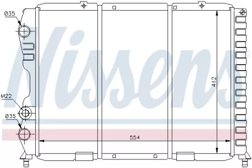 NISSENS Radiator, engine cooling (60033)
