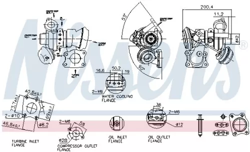 NISSENS Charger, charging (supercharged/turbocharged) (93283)