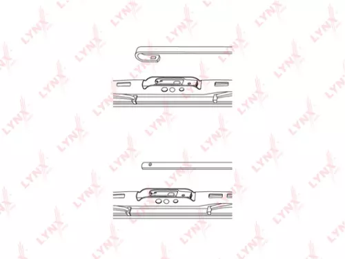 Conventional wiper blade, 650mm