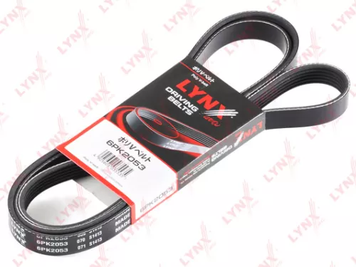 LYNXAUTO Poly V-Belt (6PK2053)