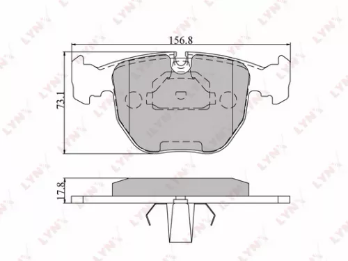 Disc brake pads, front