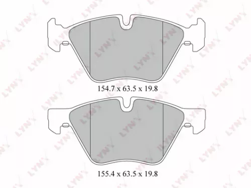 Disc brake pads, front