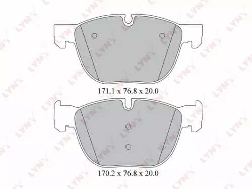 LYNXAUTO Disc brake pads, front (BD-1417)
