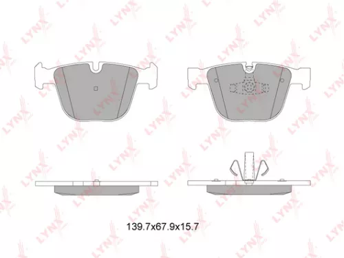 LYNXAUTO Disc brake pads, rear (BD-1433)