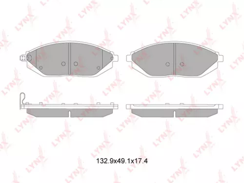 LYNXAUTO Disc brake pads, front (BD-1815)
