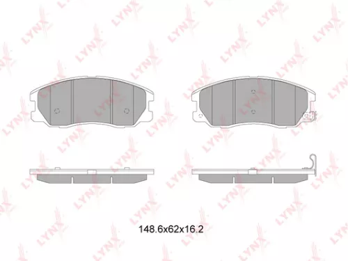 LYNXAUTO Disc brake pads, front (BD-1816)