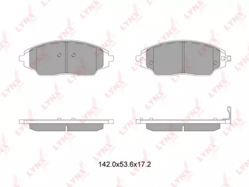 LYNXAUTO Disc brake pads, front (BD-1818)