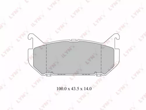 LYNXAUTO Disc brake pads, rear (BD-3029)