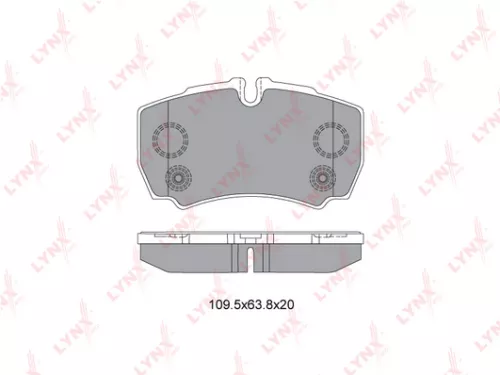 LYNXAUTO Disc brake pads, rear (BD-3035)