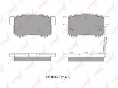 LYNXAUTO Disc brake pads, rear (BD-3401)