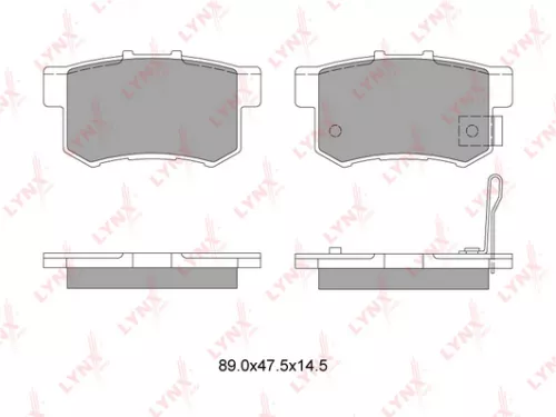 LYNXAUTO Disc brake pads, rear (BD-3402)