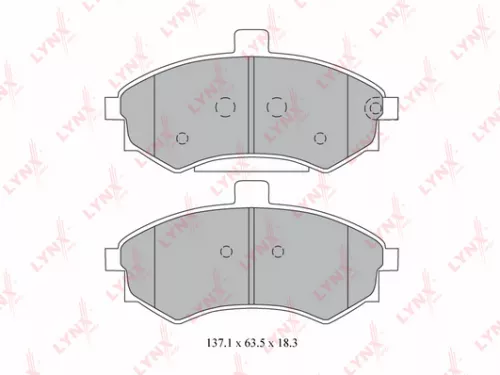 LYNXAUTO Disc brake pads, front (BD-3611)
